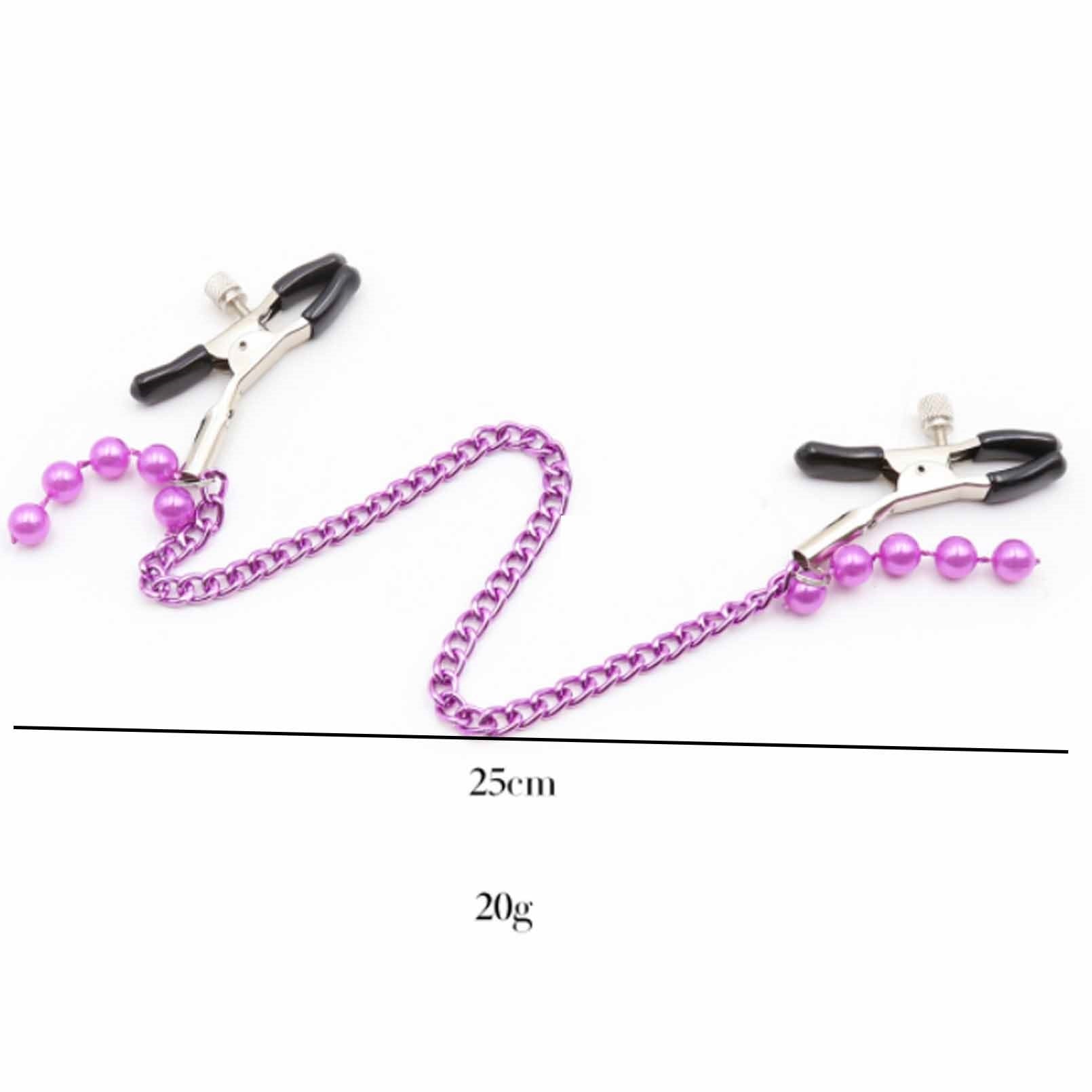 Chain Milk Clip Metal Clip Nipple Clamps With Scre