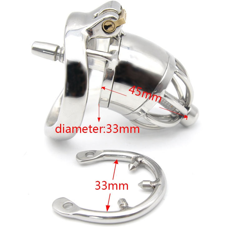 Medical Grade Stainless Steel Chastity Device Male