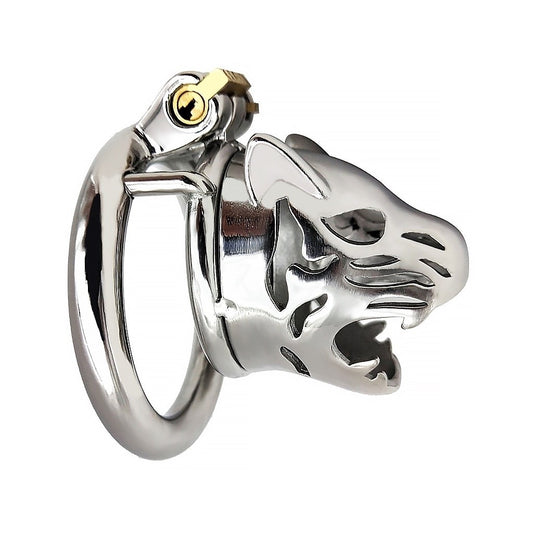 3 Size 304 Stainless-steel Leopard Head Cage Ring 