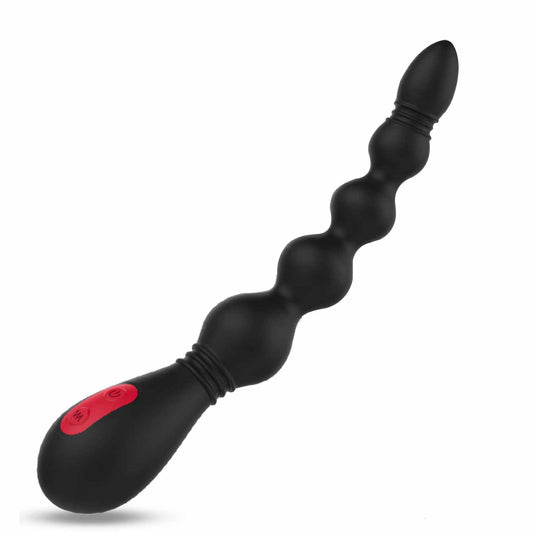 Vibrating Butt Plug with Remote Control, Silicone 