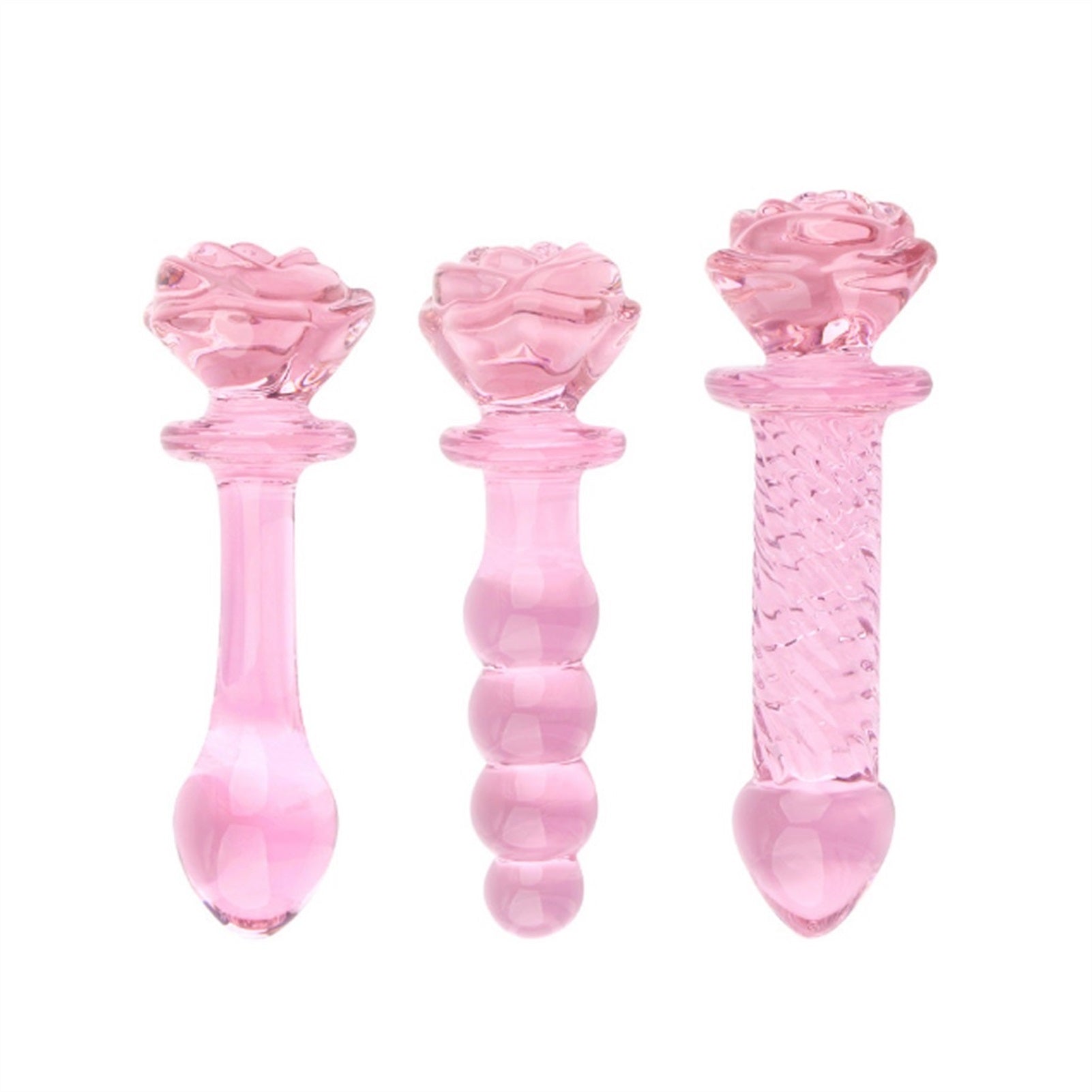 Women's Anal Comforter Rose Anal Plug Crystal Back