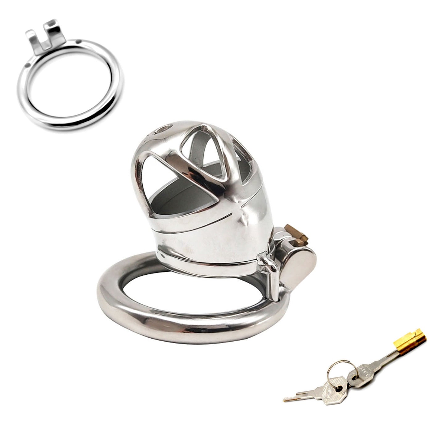 304 Stainless-steel Master Slave Chastity Device M