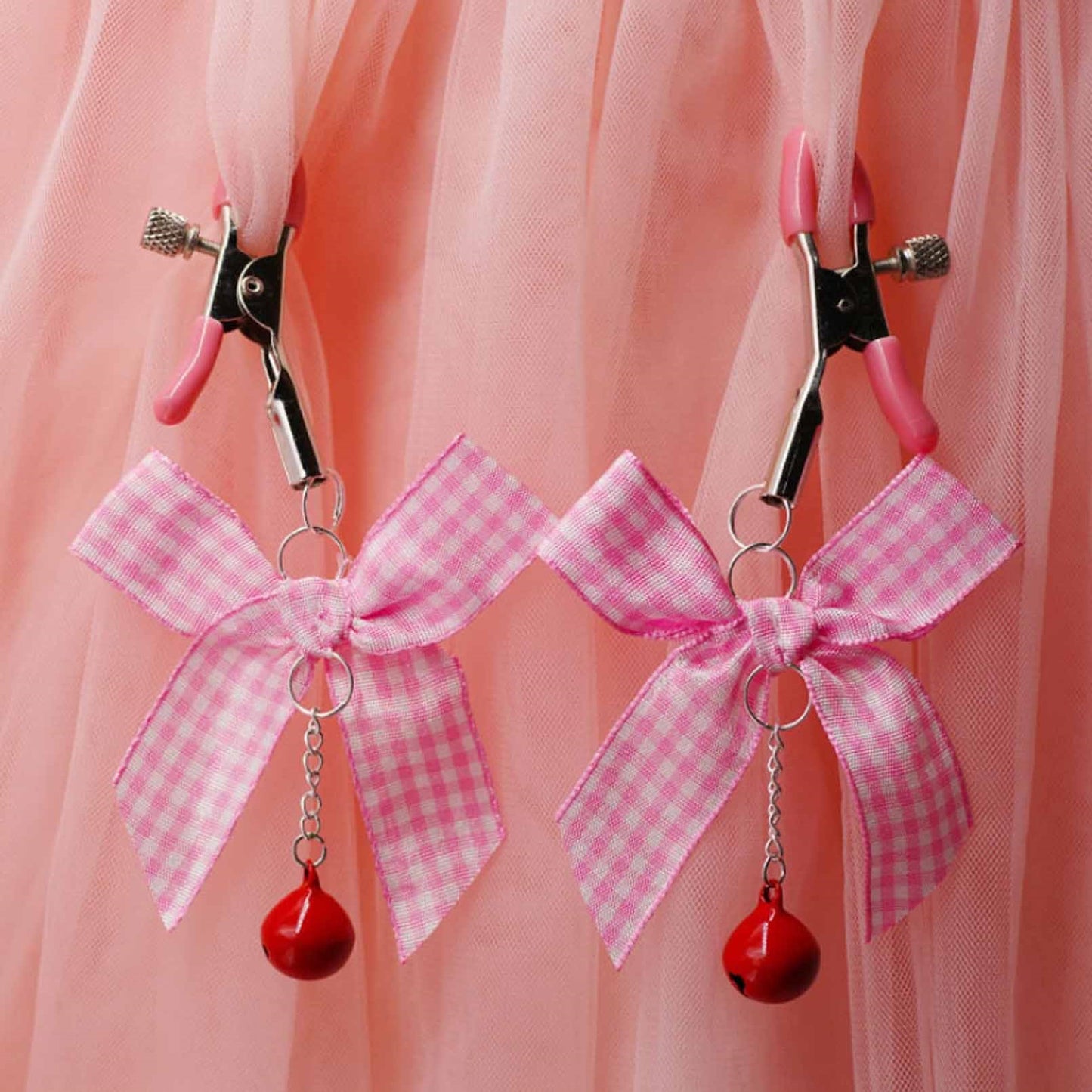 Adults Metal Nipple Noose Bowknot Bells Breast Mas