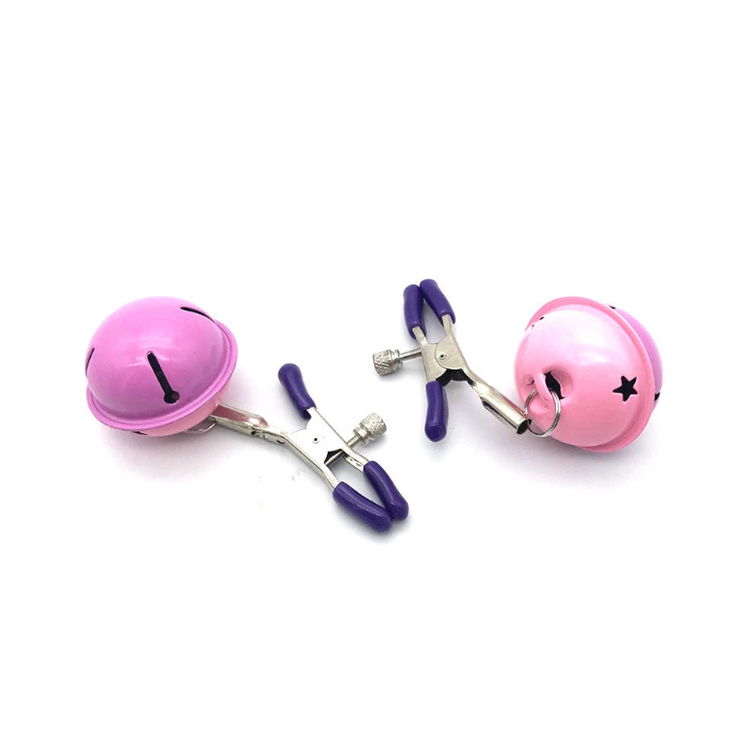 Pink Purple Bell Milk Clip Metal Clip Nipple Clamp