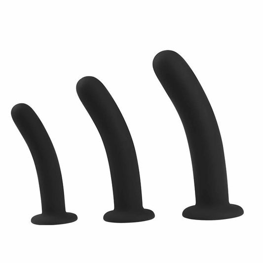 Silicone Anal Plug Pack of 3 Butt Plugs Training S