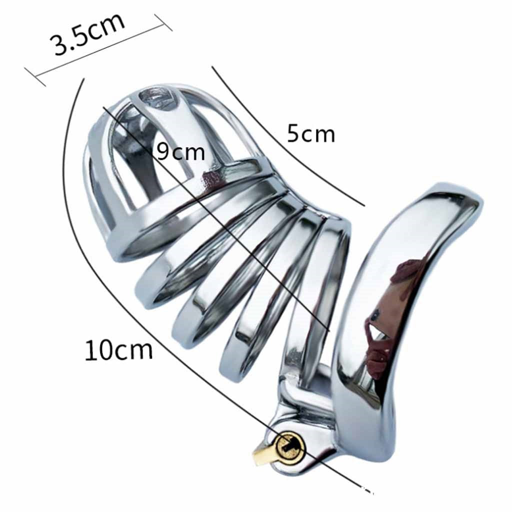 Ergonomic Design Chastity Device 2 Built-in Locks 