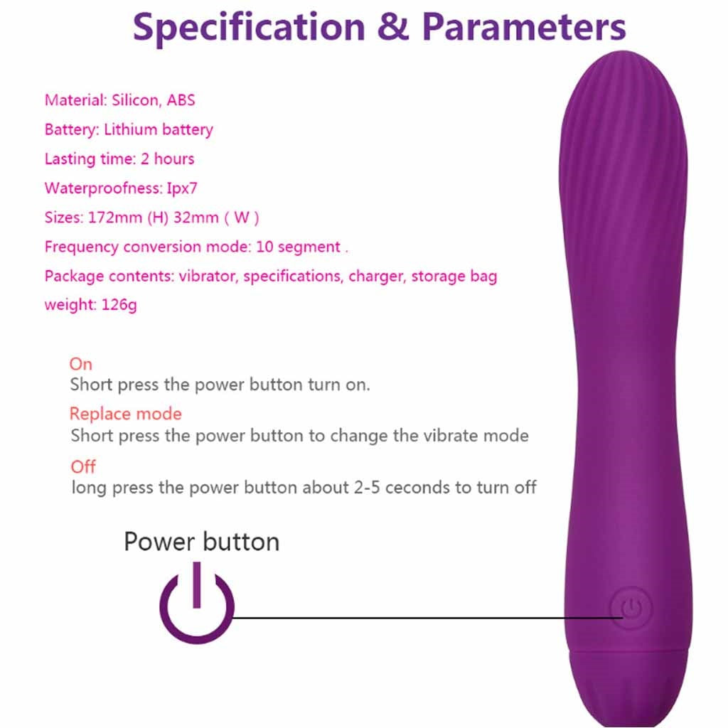 Bullet Vibrator with Angled Tip for Precision Clit