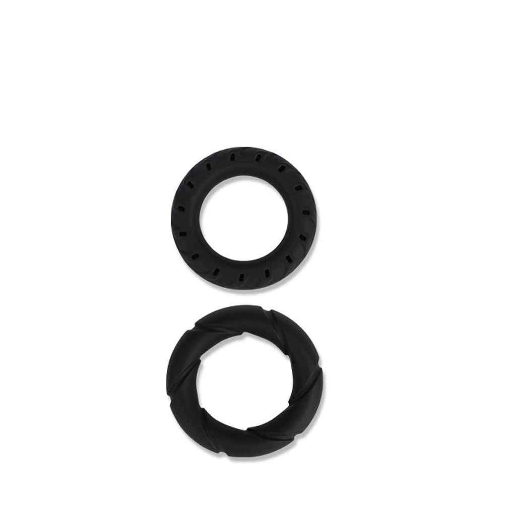 4-Piece Cock Ring Set, 1.2-1.6 inch, 100% Silicone