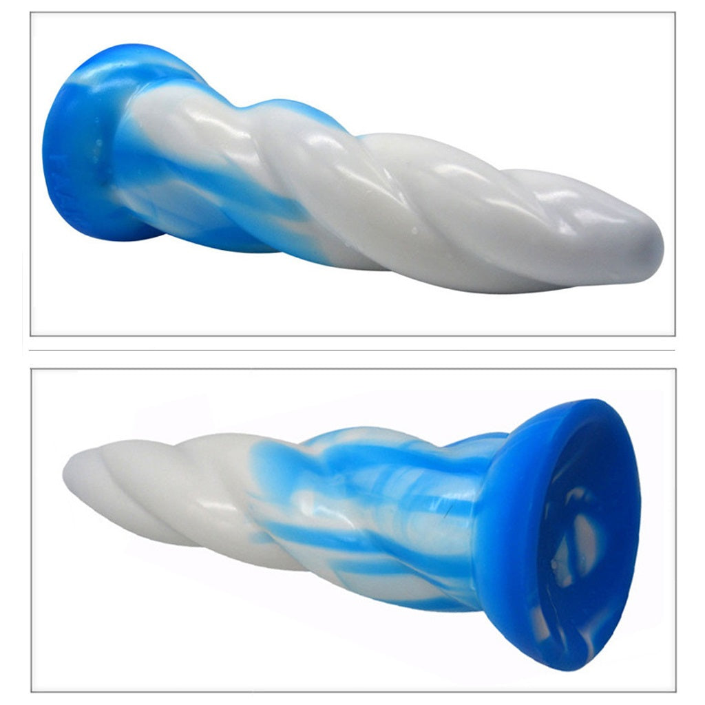 2.36" Large Liquid Silicone G-Spot Dildo Penis Mas