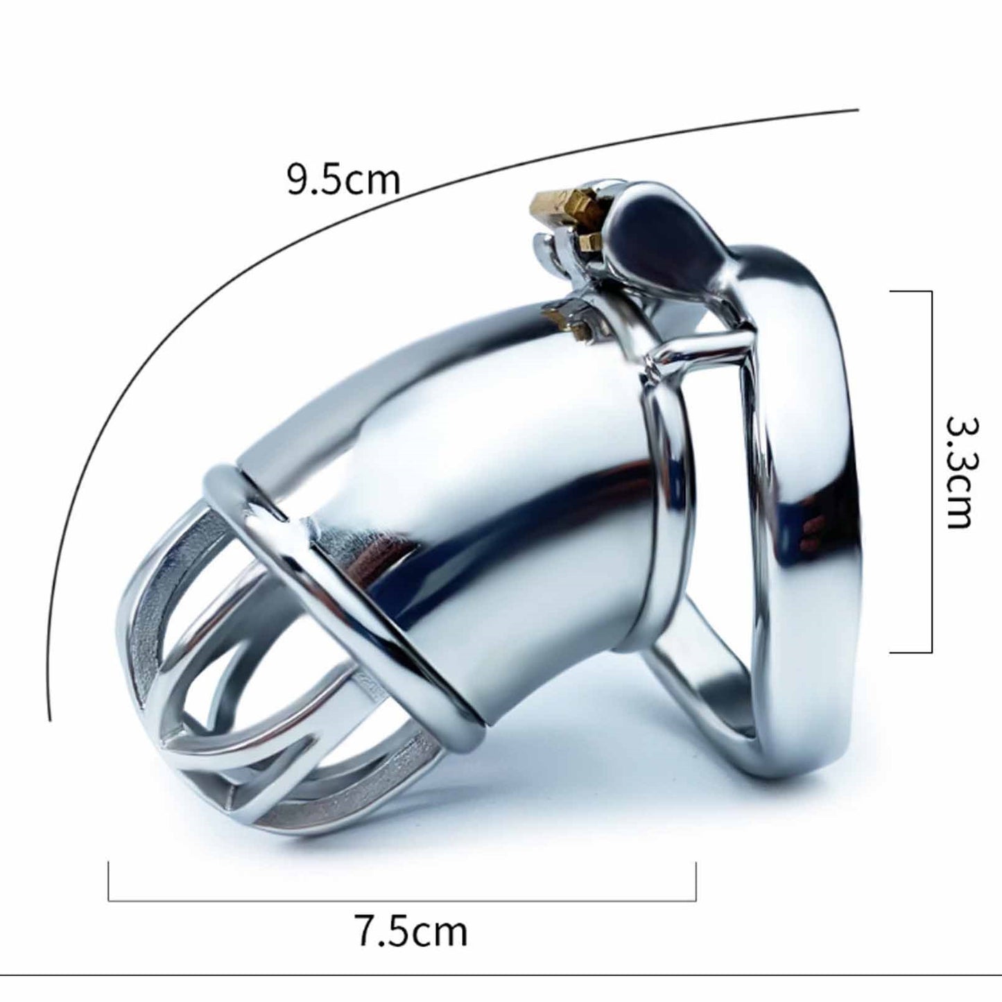 304 Stainless-steel Master Slave Chastity Device M