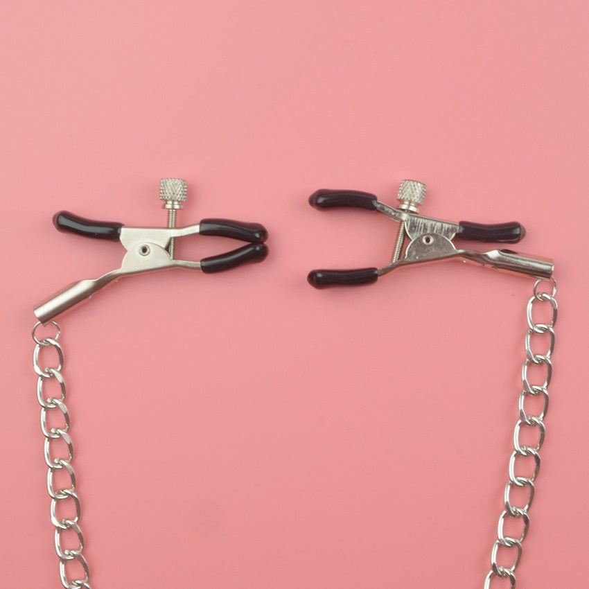 Nipple Clamp with Chain Breast Clips Nipple Stimul