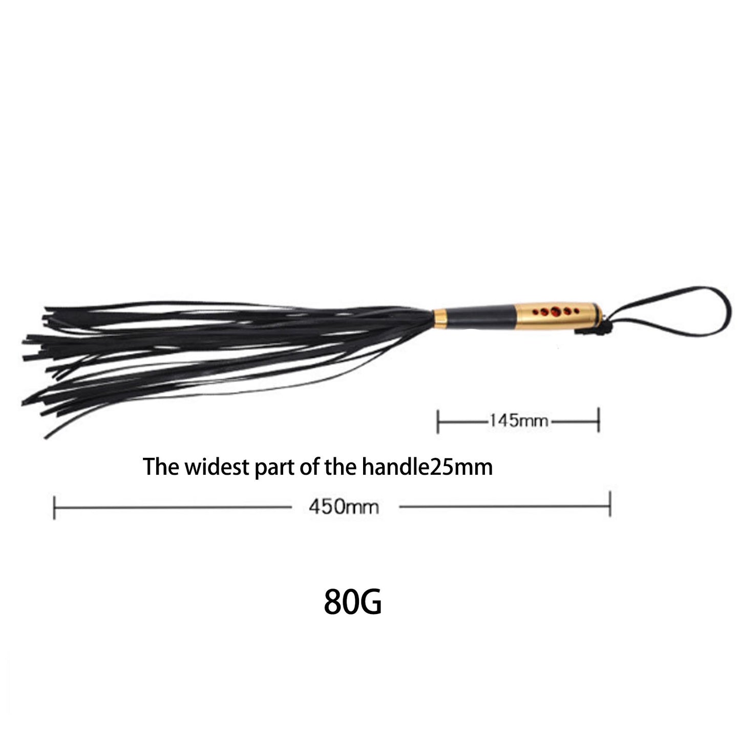 PU Leather metal Tassels Horse Whip To Pat For Cou