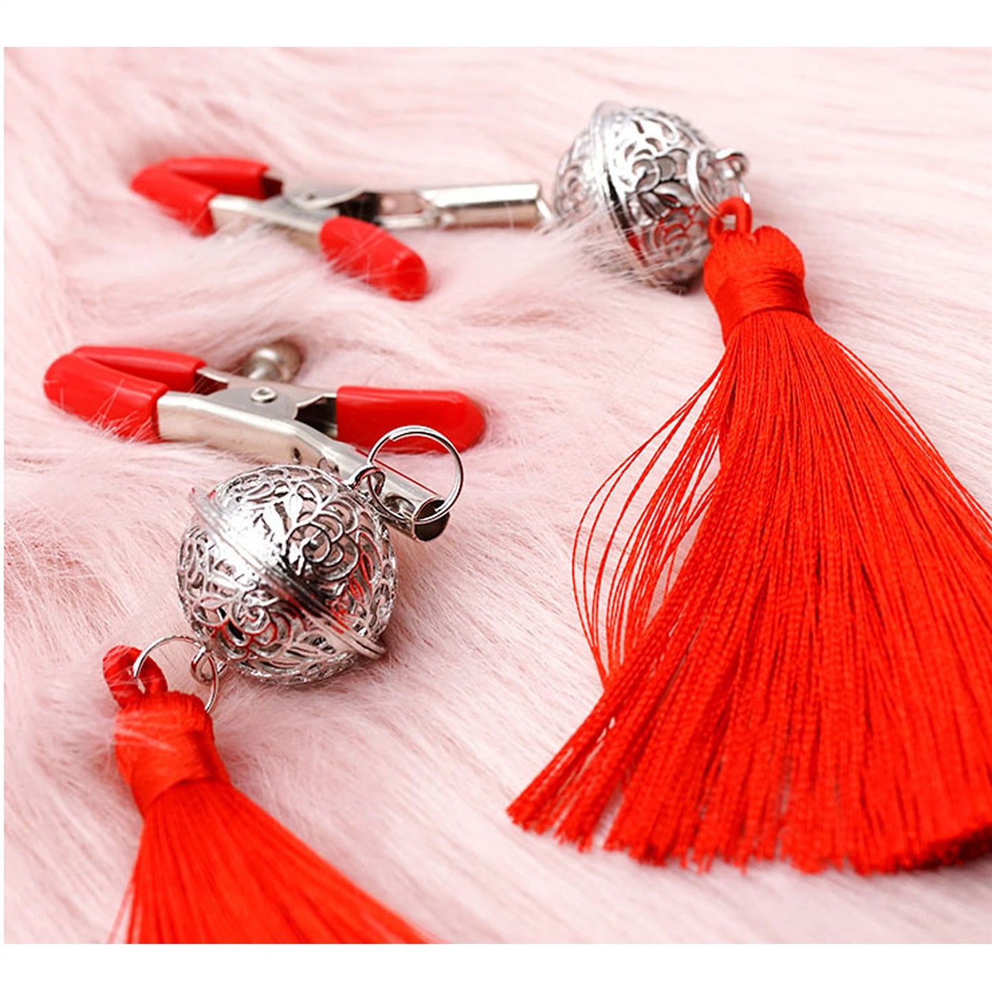 Bells Metal Tassels Pendant Nipple Clamps Clit Cla