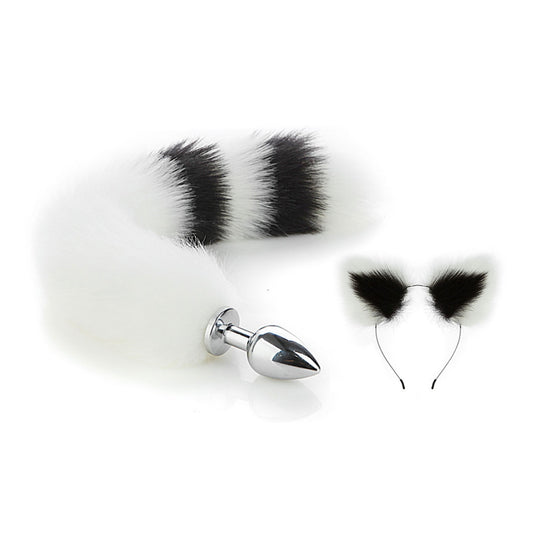 Faux Fox Tail Anal Plug Ear Hairpin Set Cosplay Ad