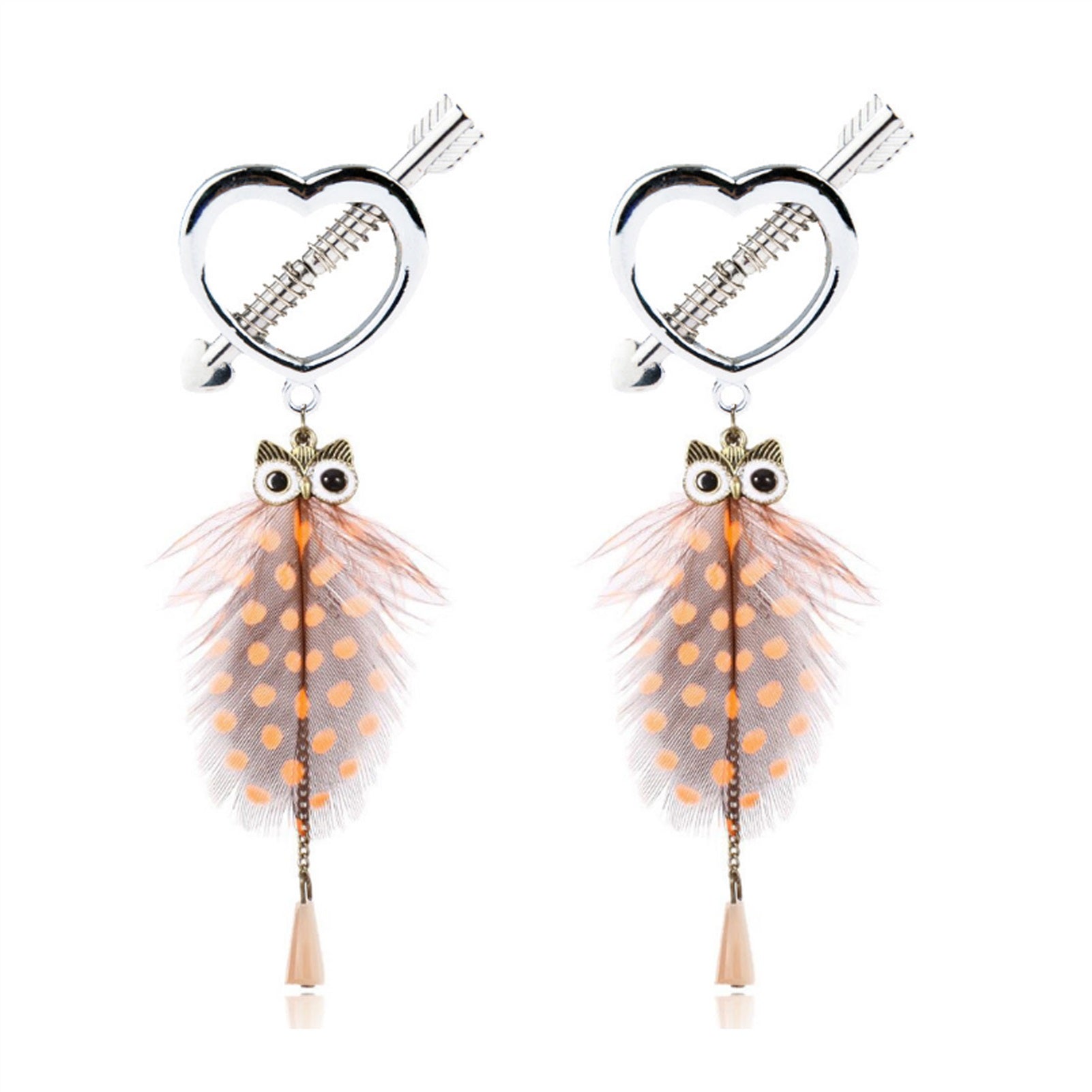 Owl Metal Tassels Pendant Nipple Clamps Clit Clamp