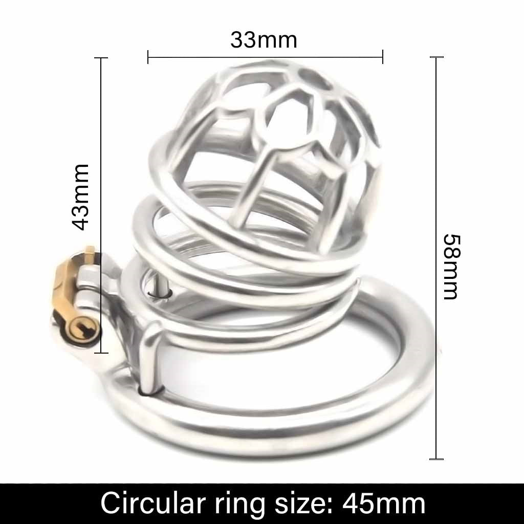 Chastity Cage for Men Devices 304 Steel Chastity B