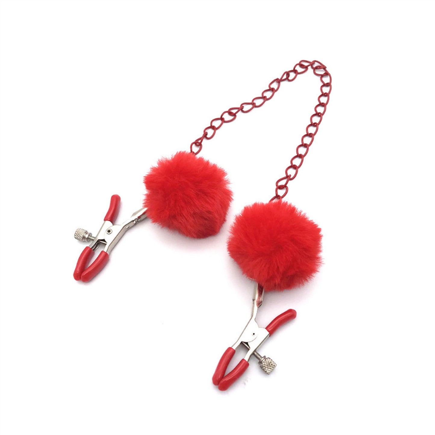 Red Chain Milk Clip Metal Clip Nipple Clamps With 