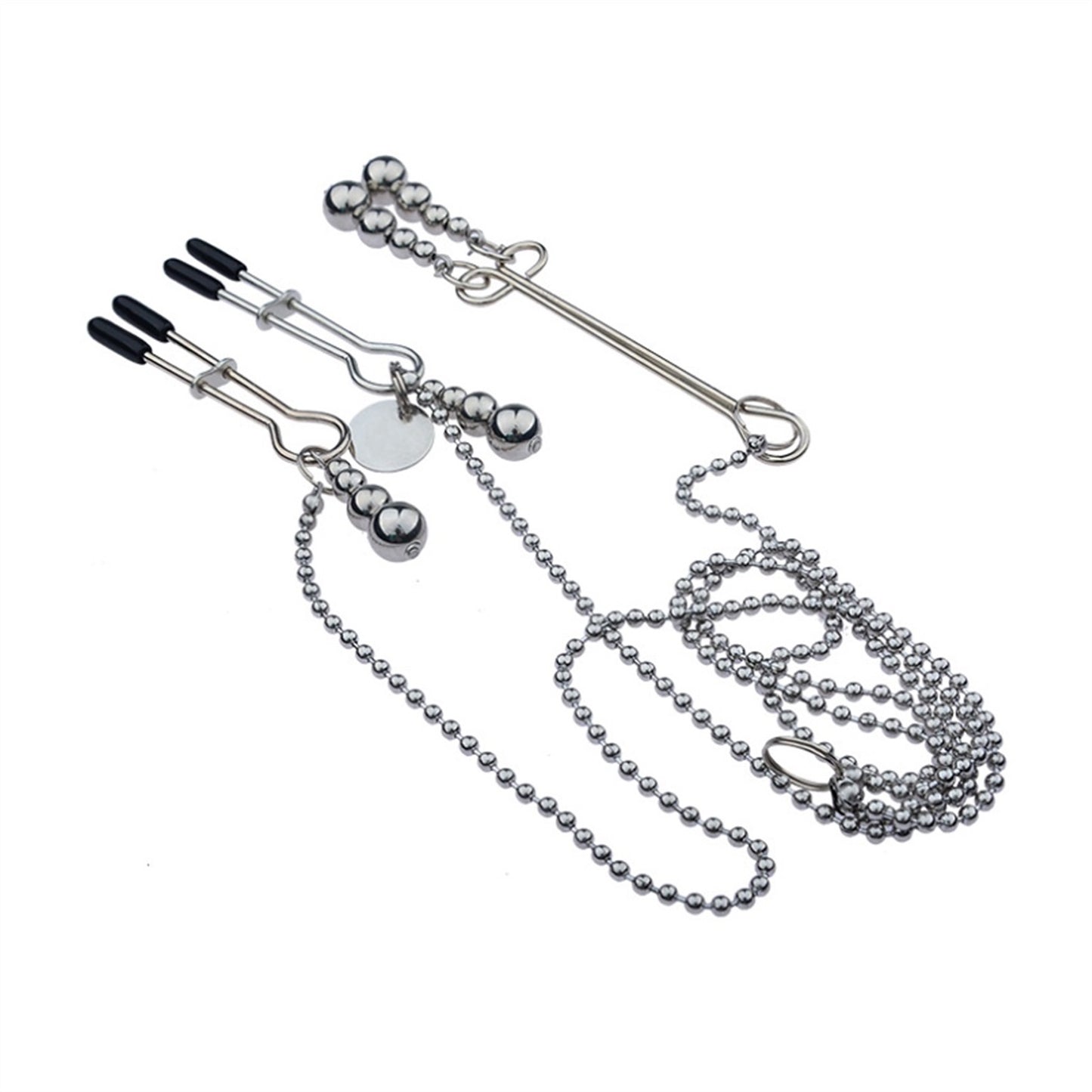 Stainless Steel Nipple Clamps with Clit Clamp Silv