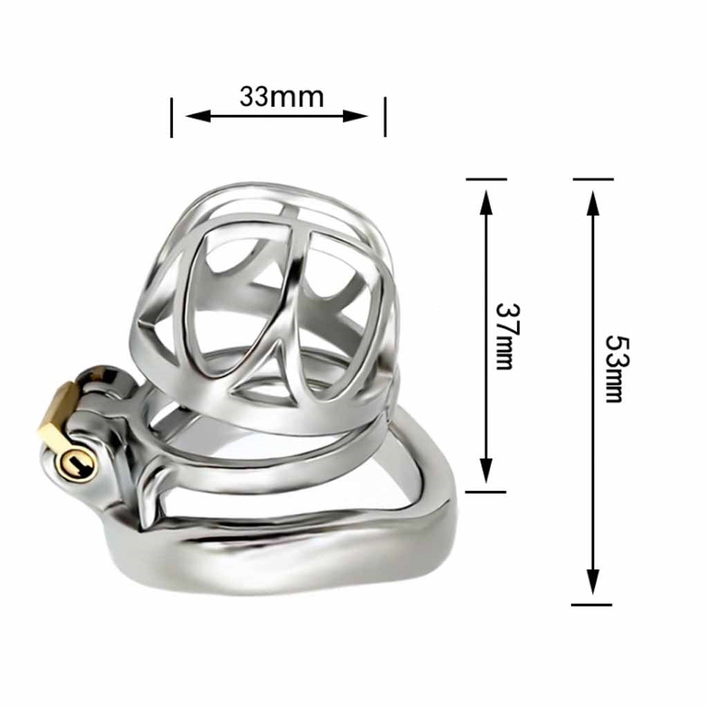 Male Cock Cage Chastity Device, Stainless Steel Ch