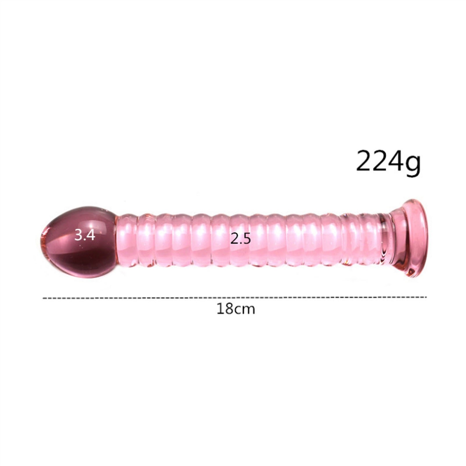 Crystal Glass Adult Toy Metal Anal Plug Ring For C