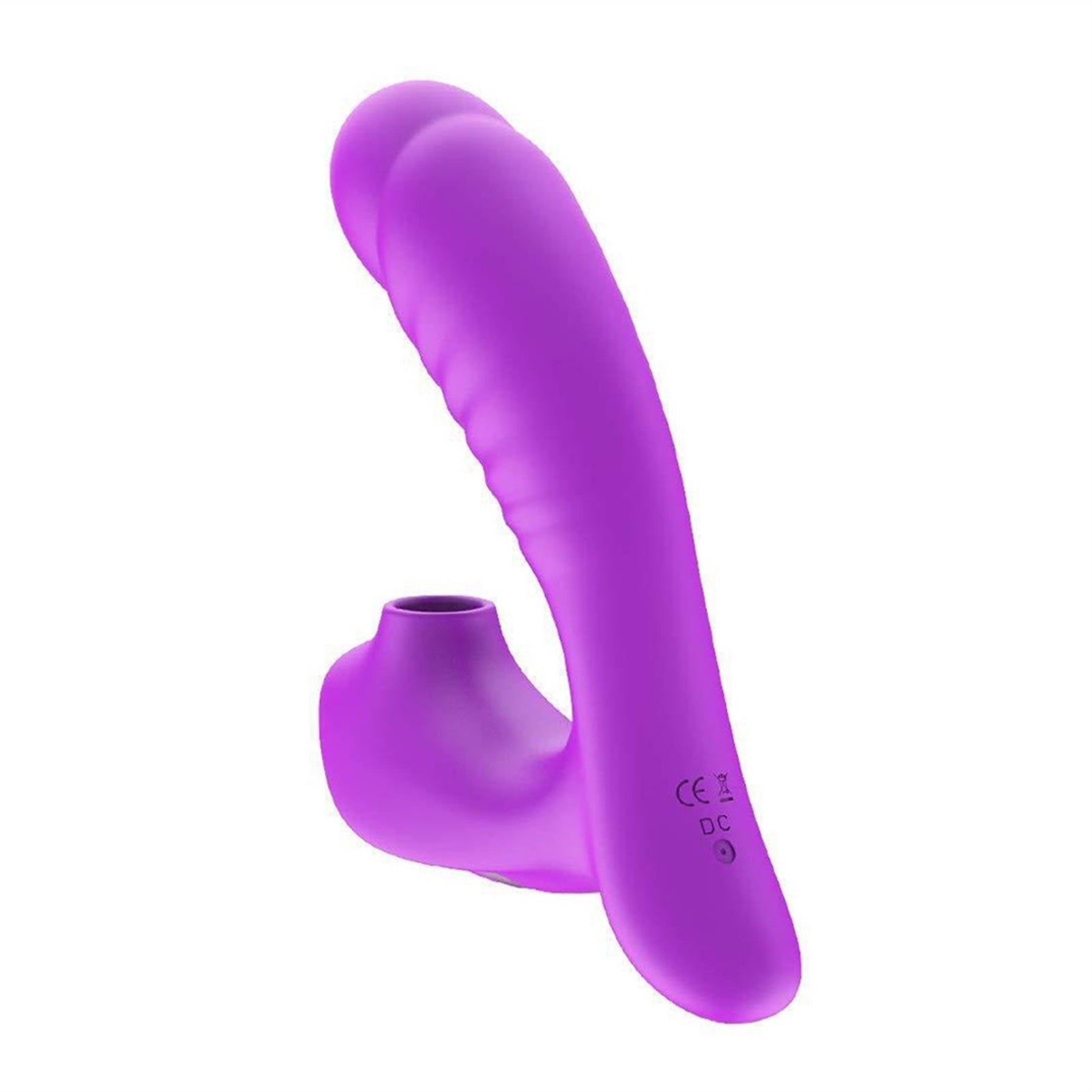 10 Frequency Silicone Vibration Dildo 2 In 1 Sucki