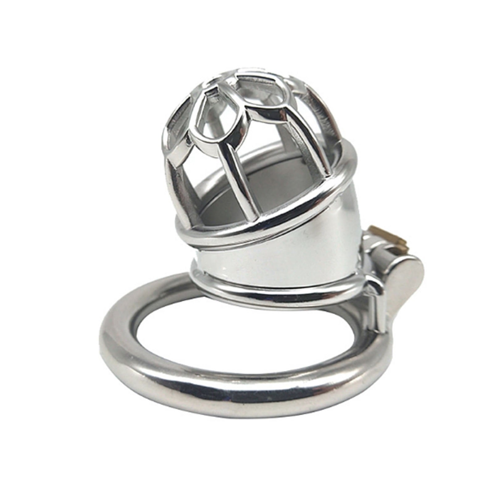 Male adult toy stainless steel chastity penis lock