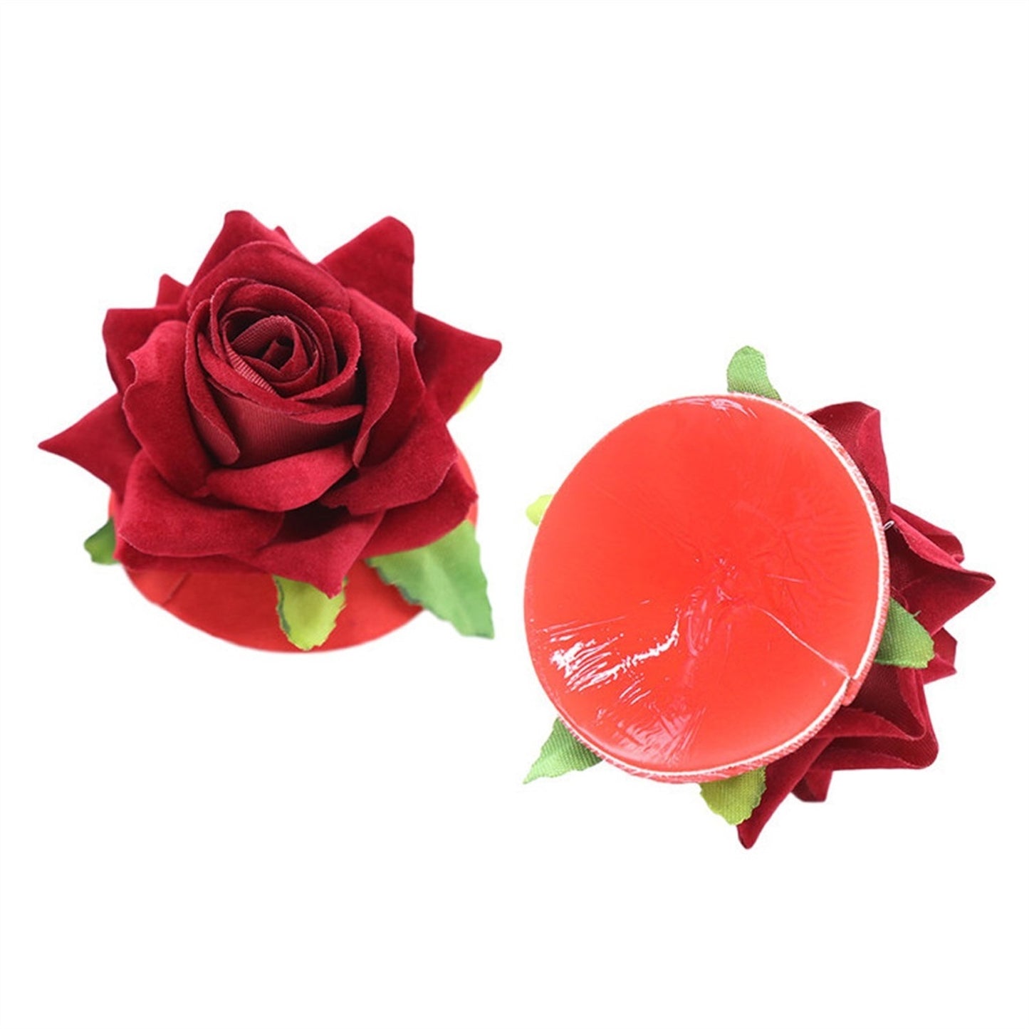 Red Rose shaped Sexy Breast Stickers Stage Props N