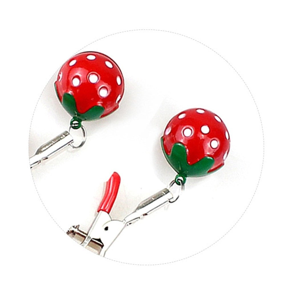 Nipple Clamps With Strawberry Bells For Adult Tool