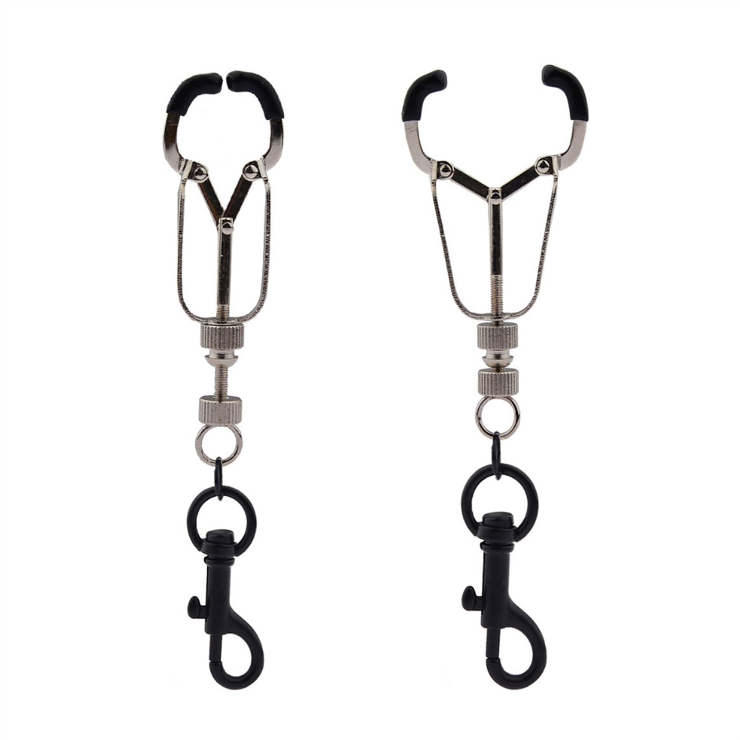 Black Hook Metal Mimi Clip Nipple Clamps With Blac