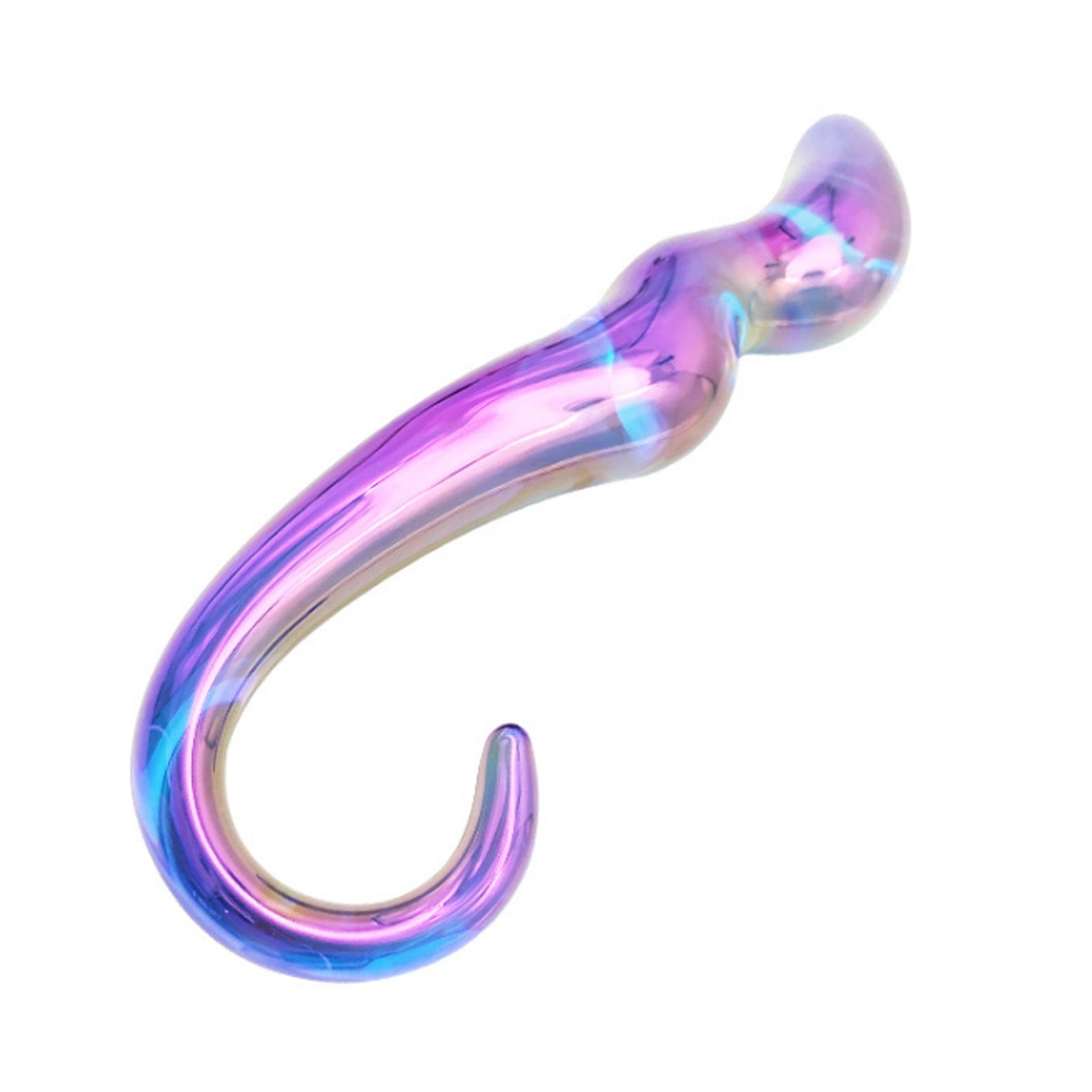 Crystal Glass Adult Toy Metal Anal Plug Ring For C