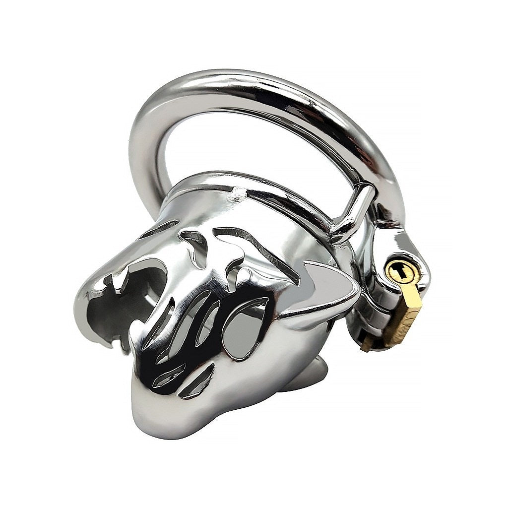 3 Size 304 Stainless-steel Leopard Head Cage Ring 