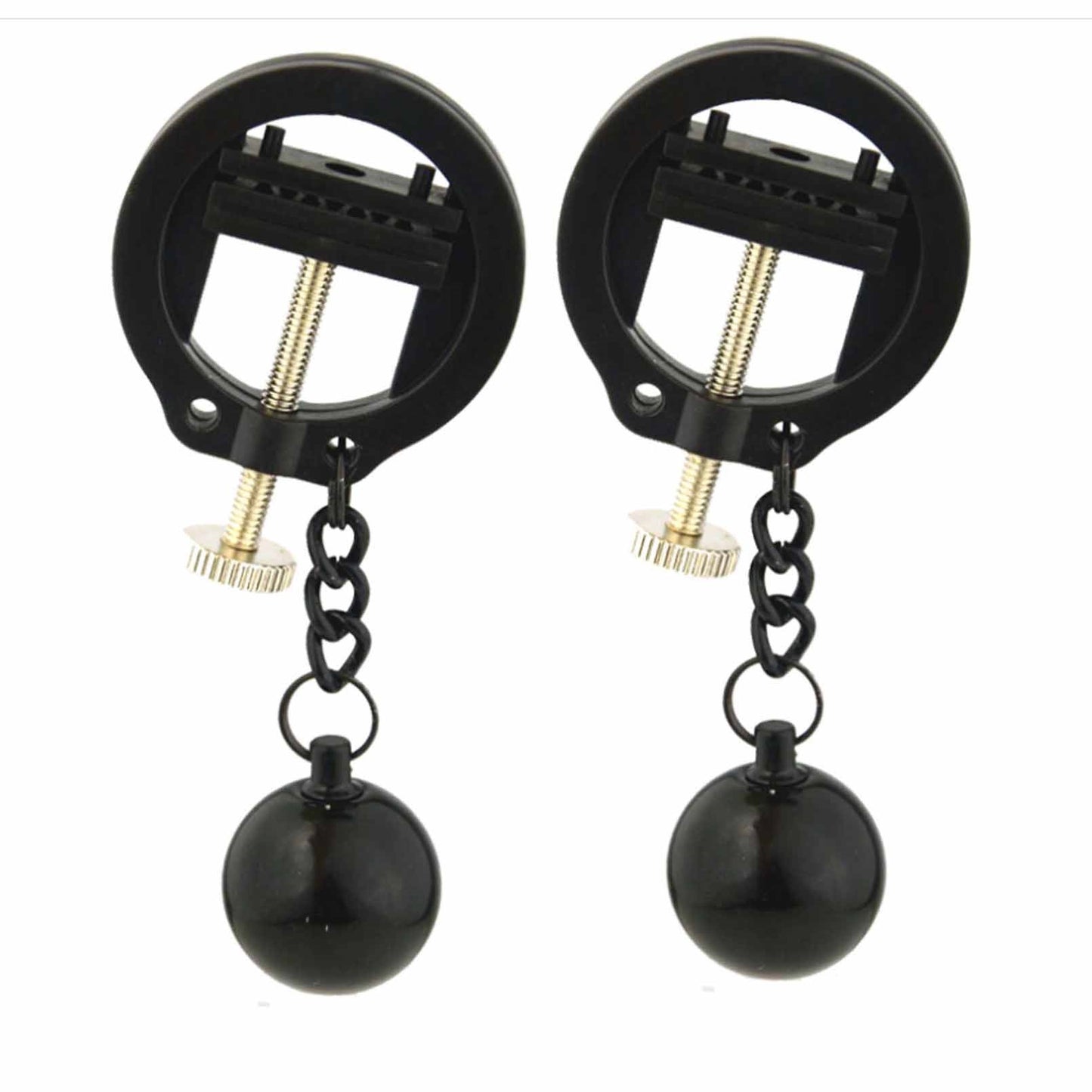 Adjustable force opening entrainment nipple clamp 