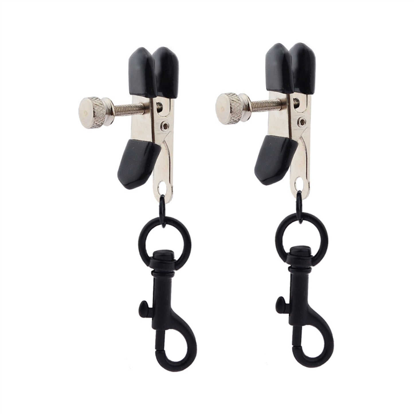 Hook Up Metal Mimi Clip Nipple Clamps With Black B