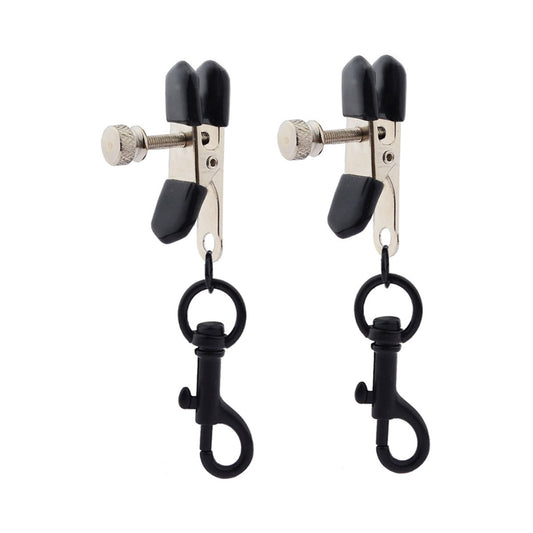 Hook Up Metal Mimi Clip Nipple Clamps With Black B