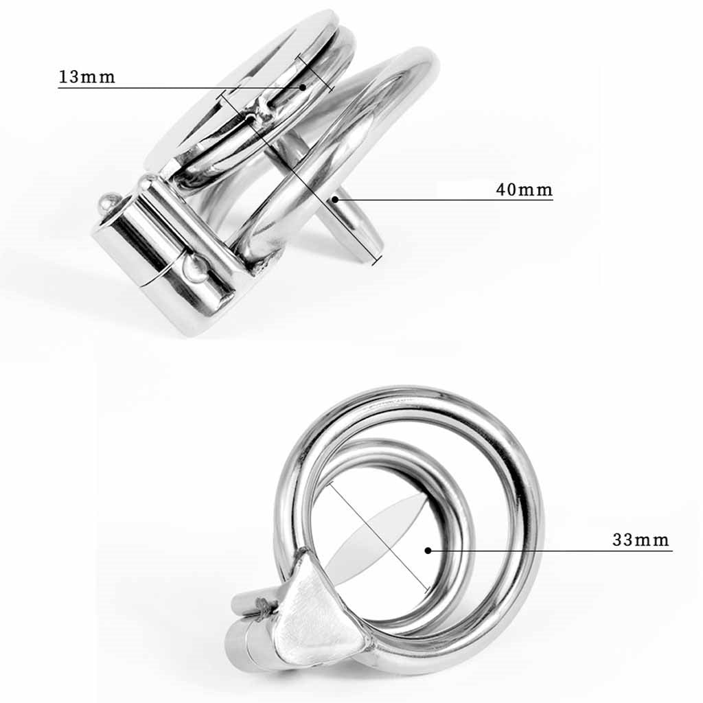 Super Small Stainless Steel Male Chastity Device, 