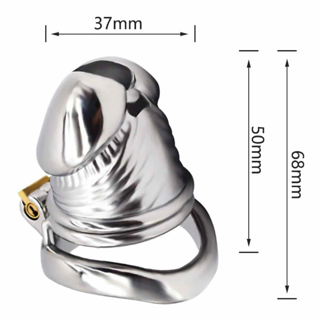 Chastity Device Men, Stainless Steel Breathable Co