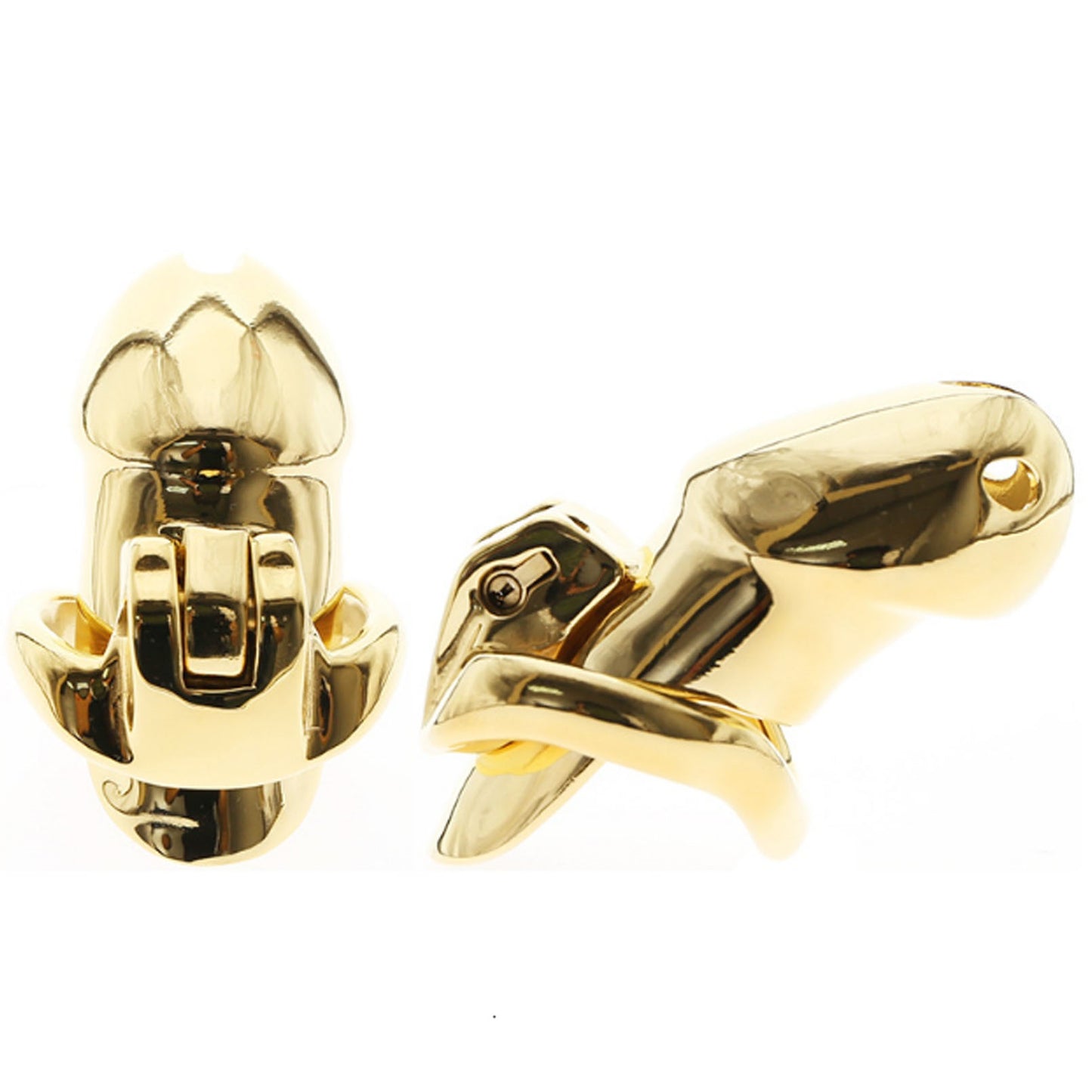 Gold Metal Chastity Lock Chastity Device Penis Res