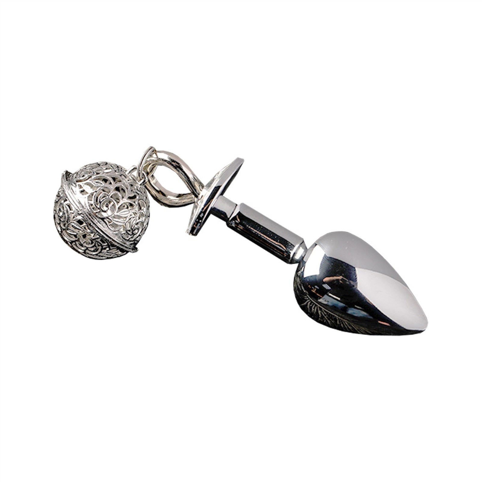 Eggs Toys Stainless Steel with Bell Crystal Jewelr