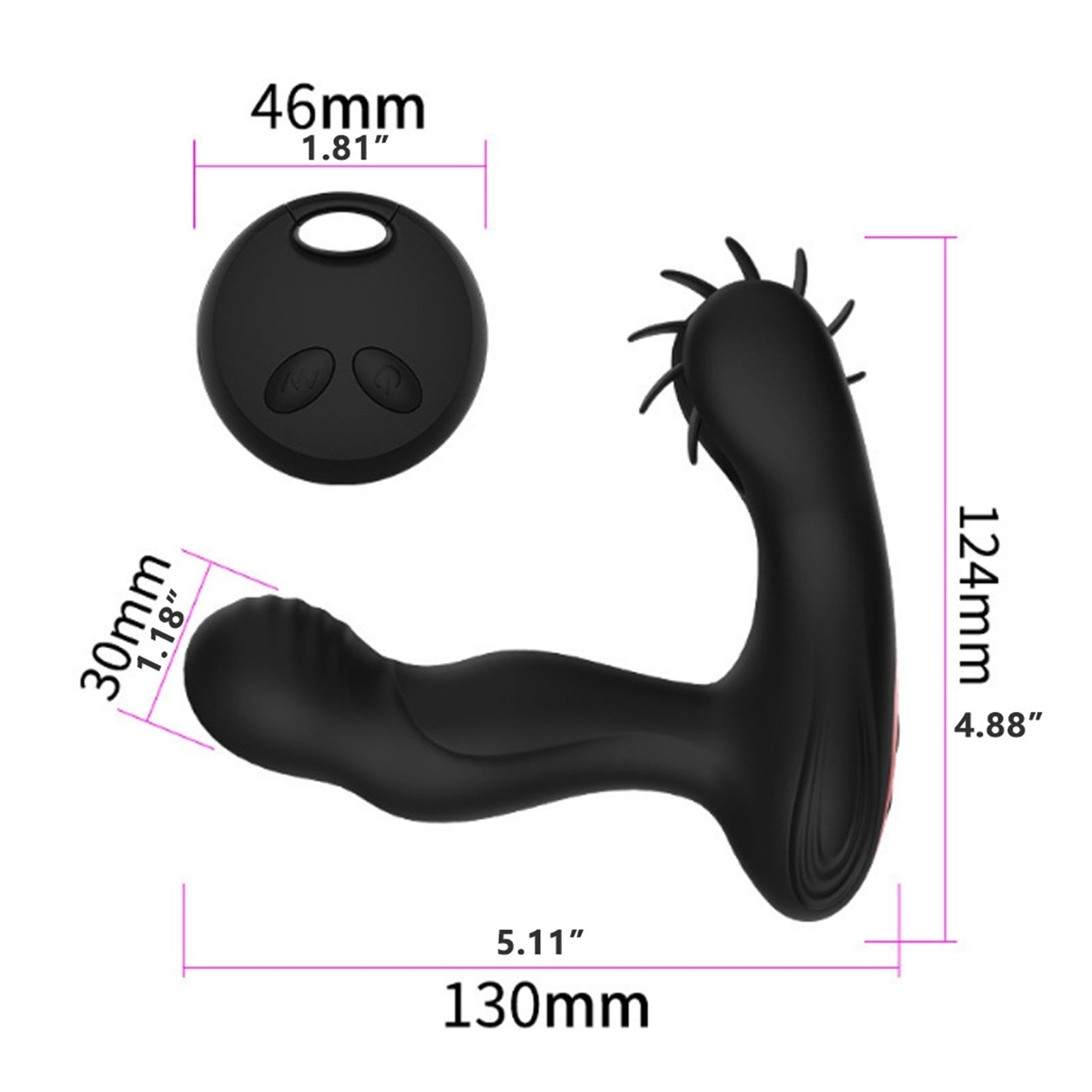 Silicone Amal Plugs Soft Tongue ＜80dB Sex Toys For