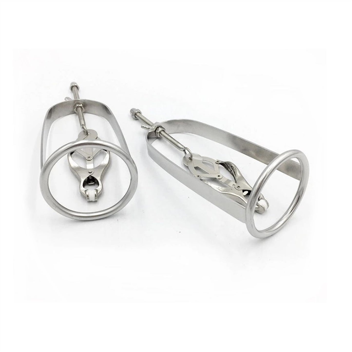 Unisex Butterfly Clip Stainless Steel Nipple Clamp