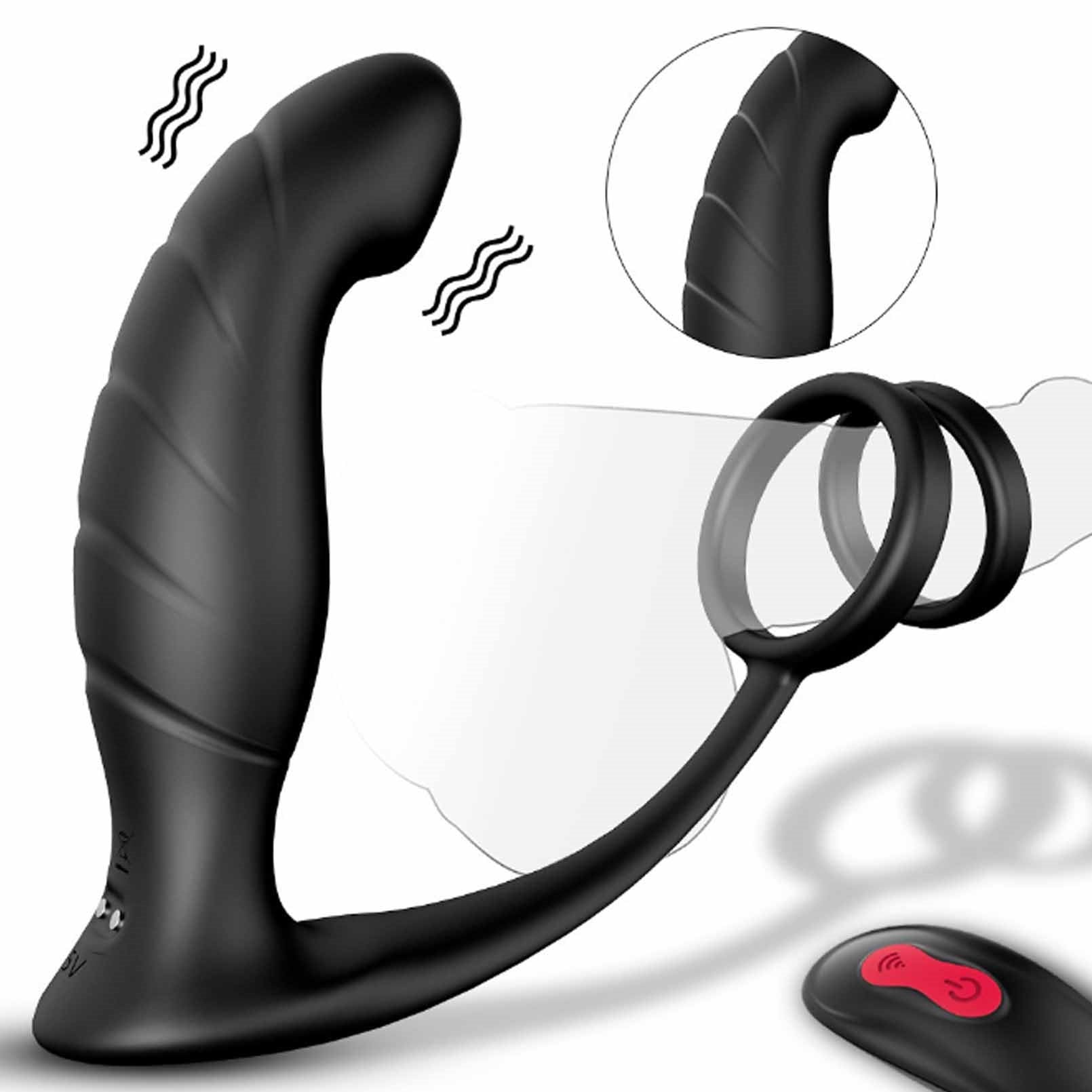 Male Wearable Electric Pulse Anal Vibrator 9 Kinds