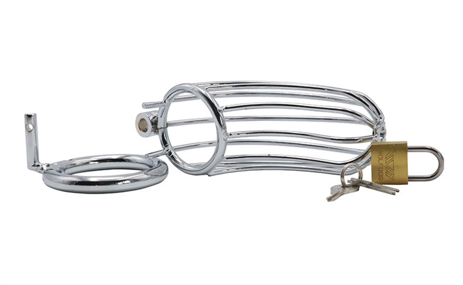 Stainless Steel Stealth Lock Male Chastity Device 