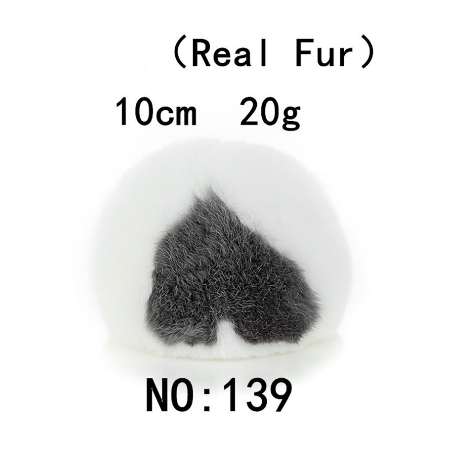 Detachable Imitation Rabbit Ball Tail Anal Plug Fo