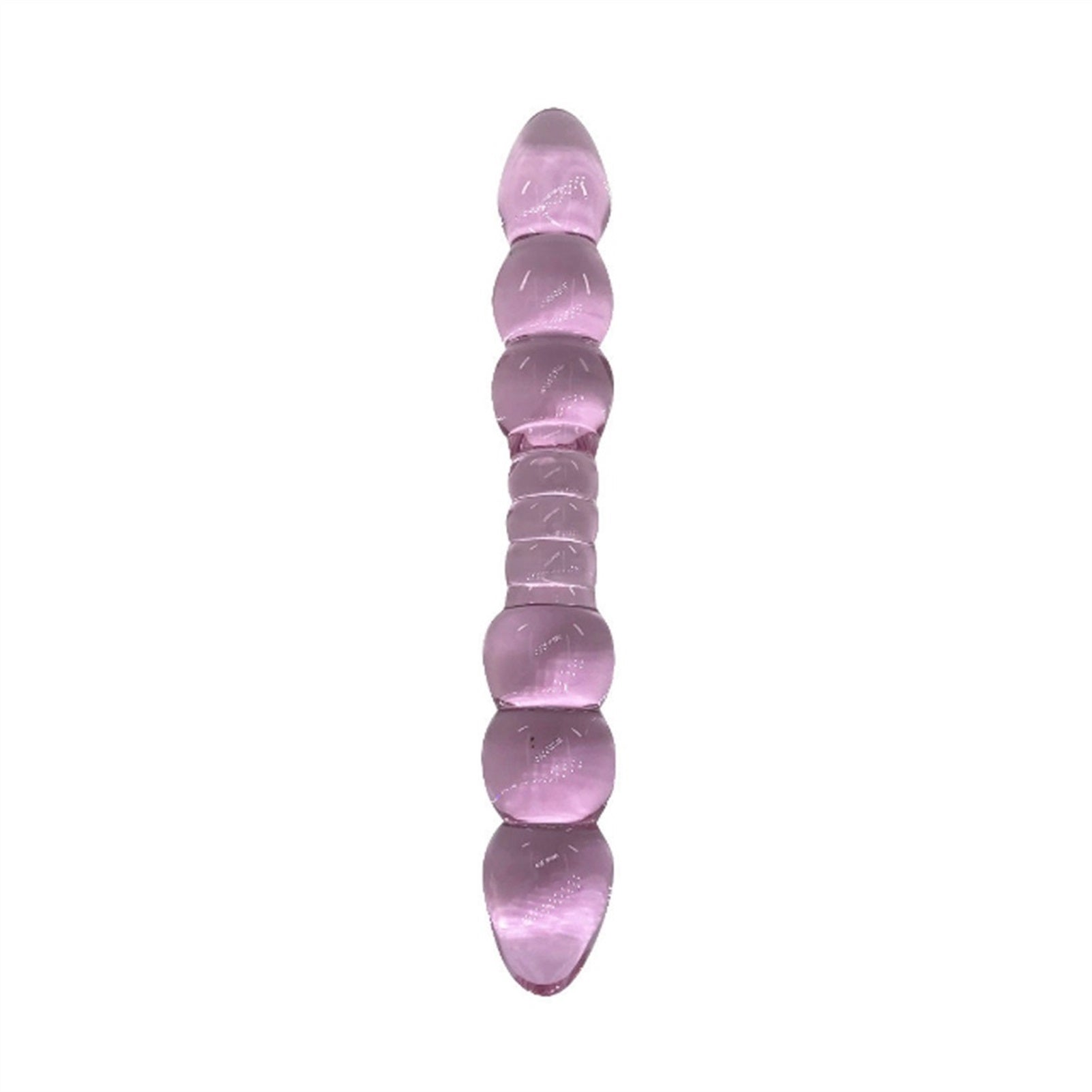 Six-bead Double-headed Crystal Glass Penis For Men