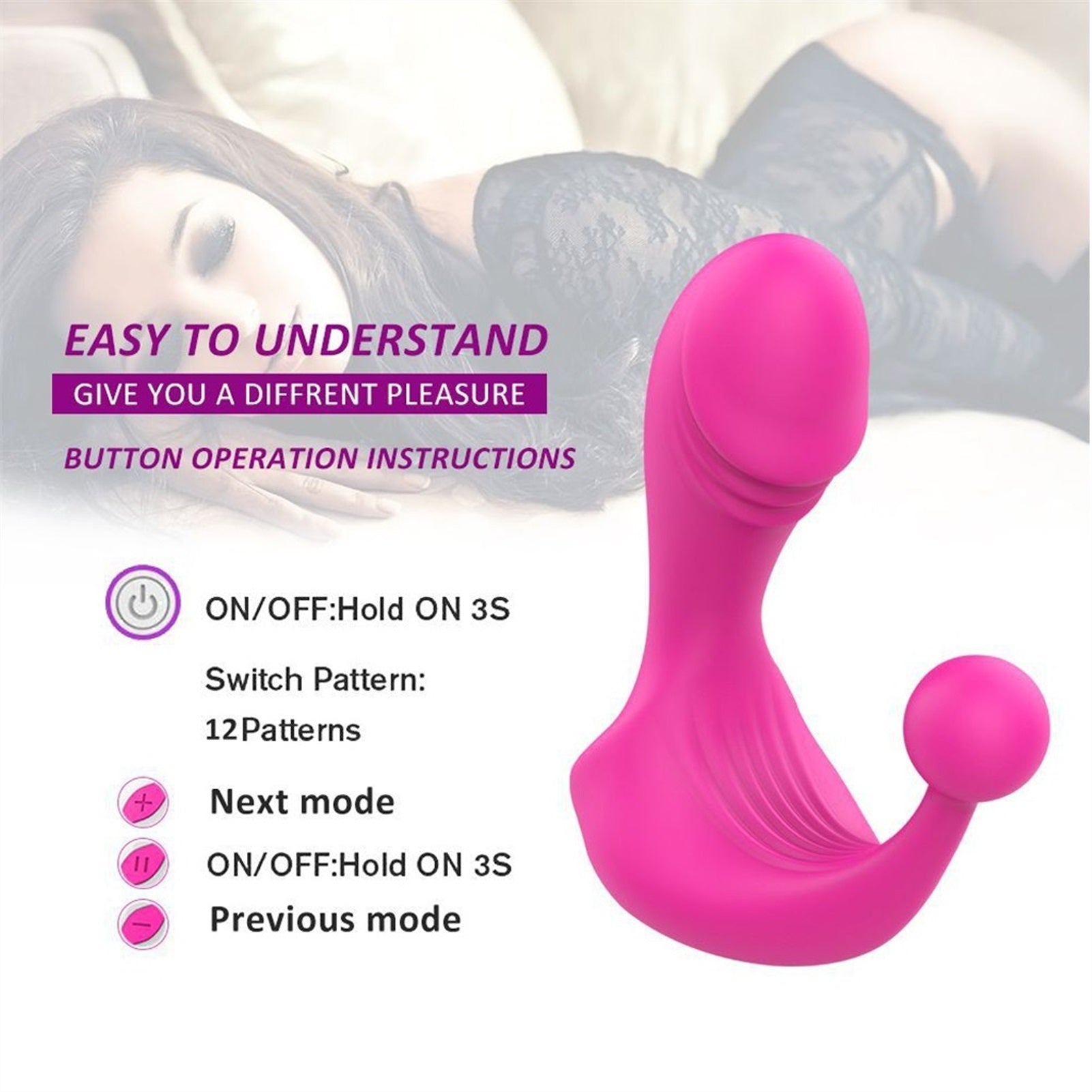 Silicone Amal Plugs Sex Toys For Couples Black/Pur