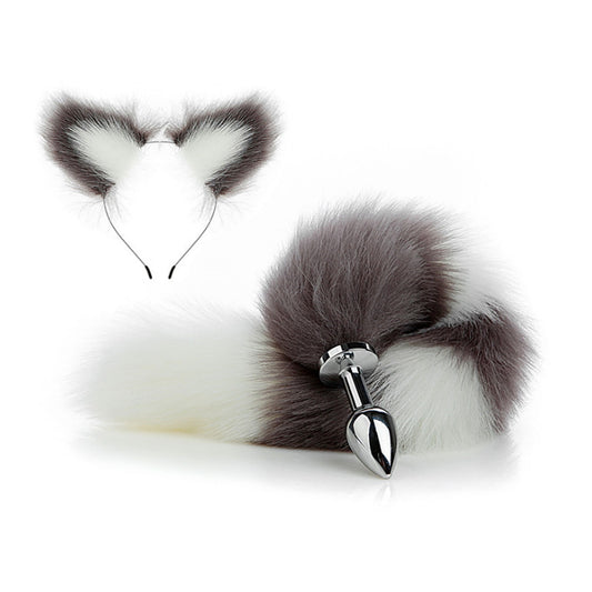 Faux Fox Tail Anal Plug Ear Hairpin Set Cosplay Ad