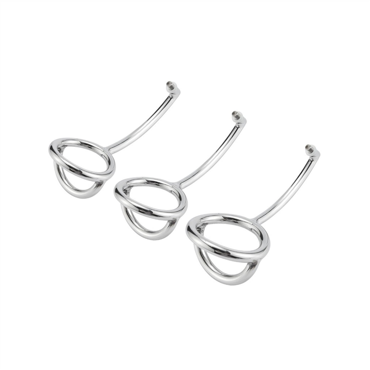 Hook Stainless Steel Cloc-k Rings for Men Exercise