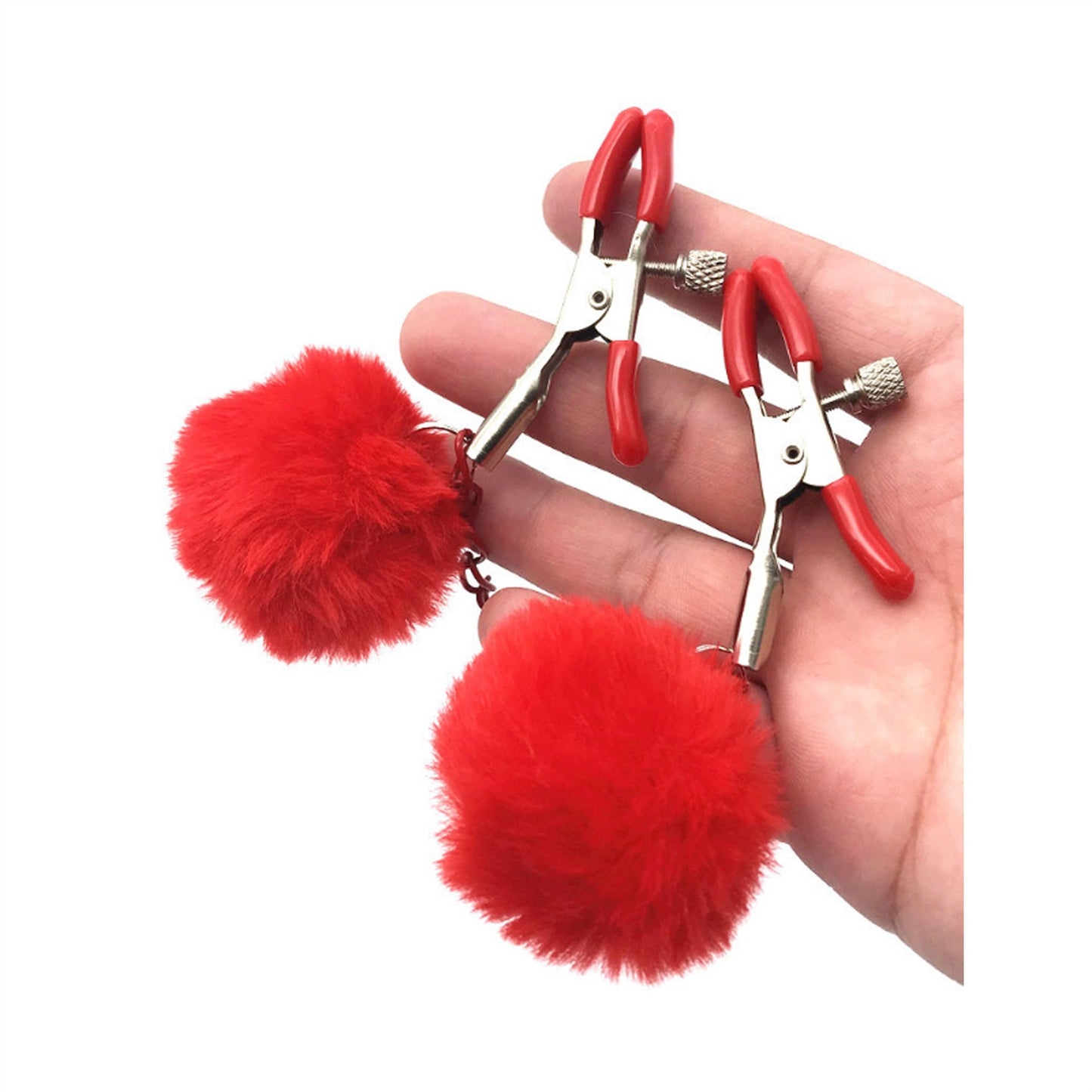 Red Chain Milk Clip Metal Clip Nipple Clamps With 