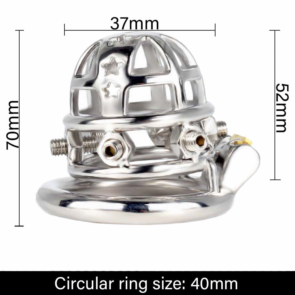 Male Cock Cage Chastity Device, Stainless Steel Ch