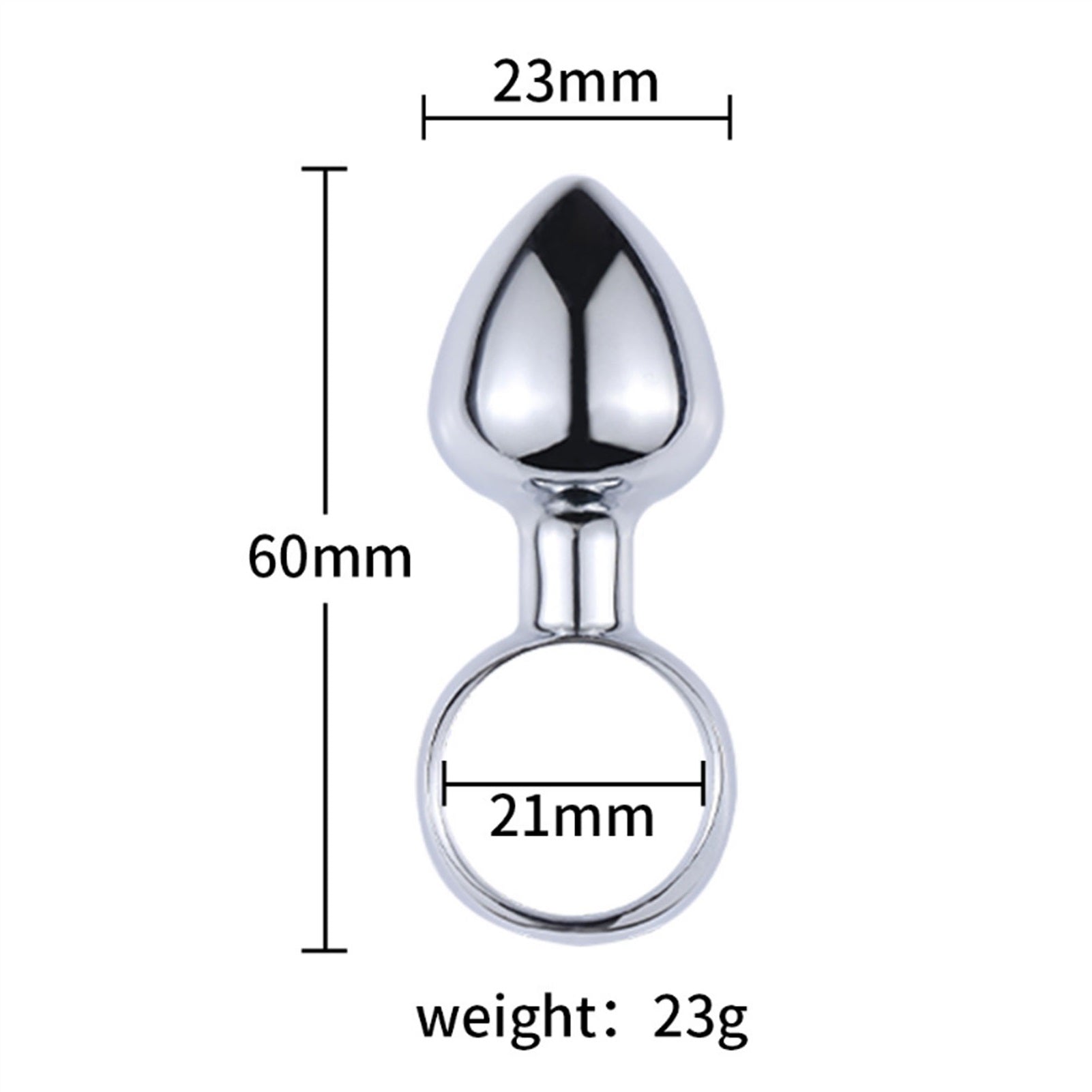 Eggs Toys Stainless Steel Crystal Jewelry Plug for